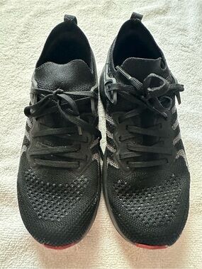 Boys Black Knit Running Sneakers - Lightweight Comfort